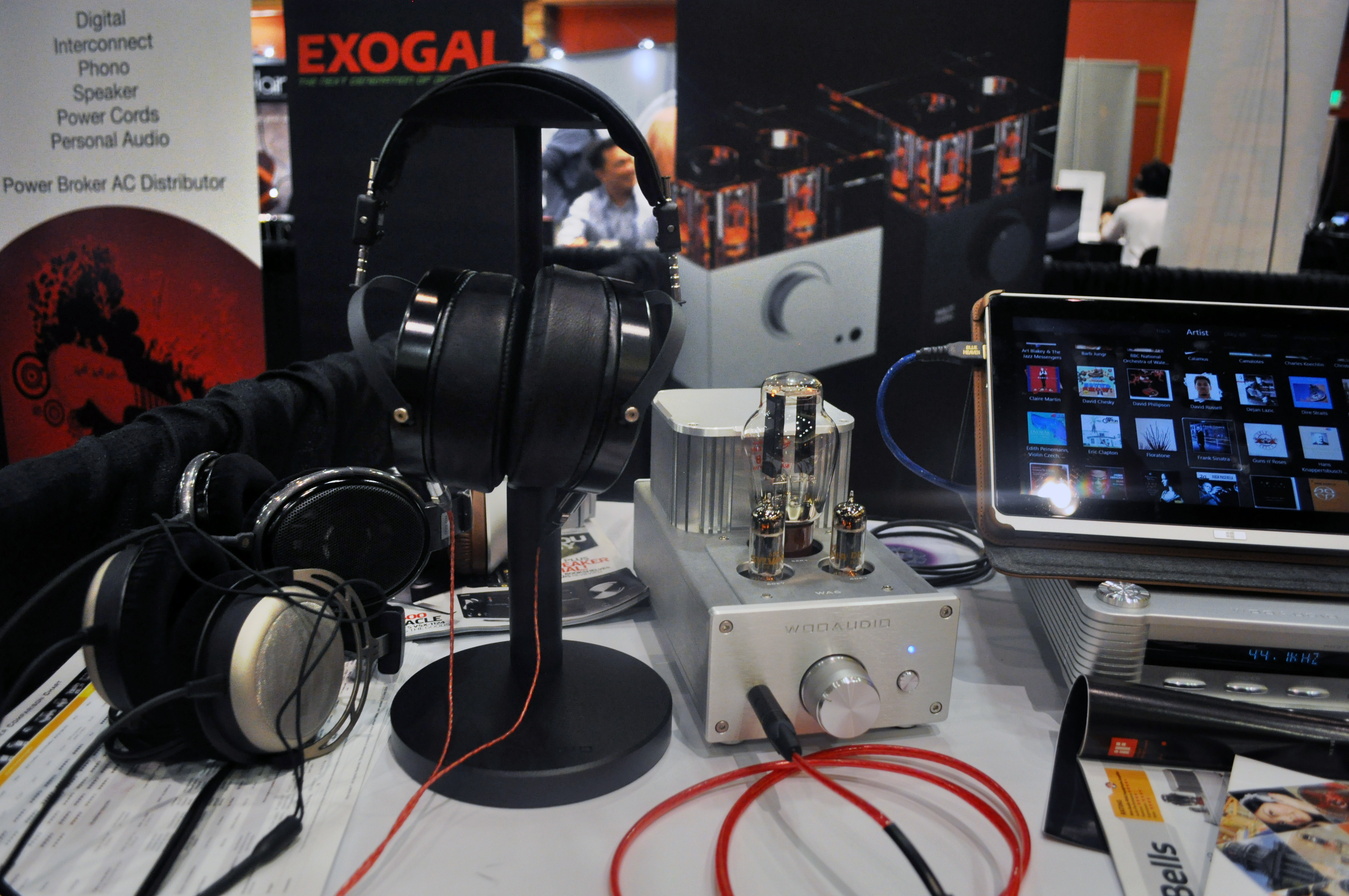 Woo Audio's setup used our interconnects, both the Blue Heaven and Heimdall 2 USB, and the Heimdall 2 Headphone Cable too!