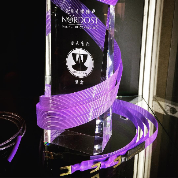 @kurt_cobain.a shared this striking shot of our Purple Flare Loudspeaker Cables, on display at the Hong Kong High-End Audio Visual Show.