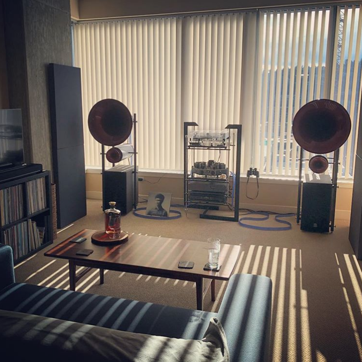 @seantmanley is all set for a nice listening session with Nordost Blue Heaven!